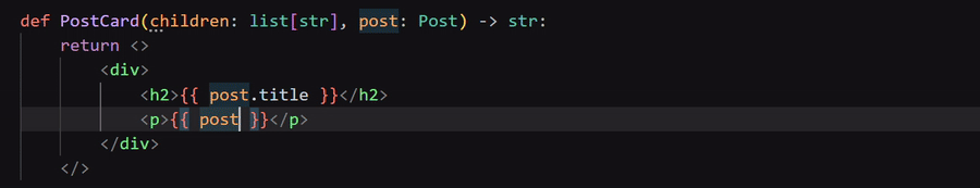 VS Code completions demo